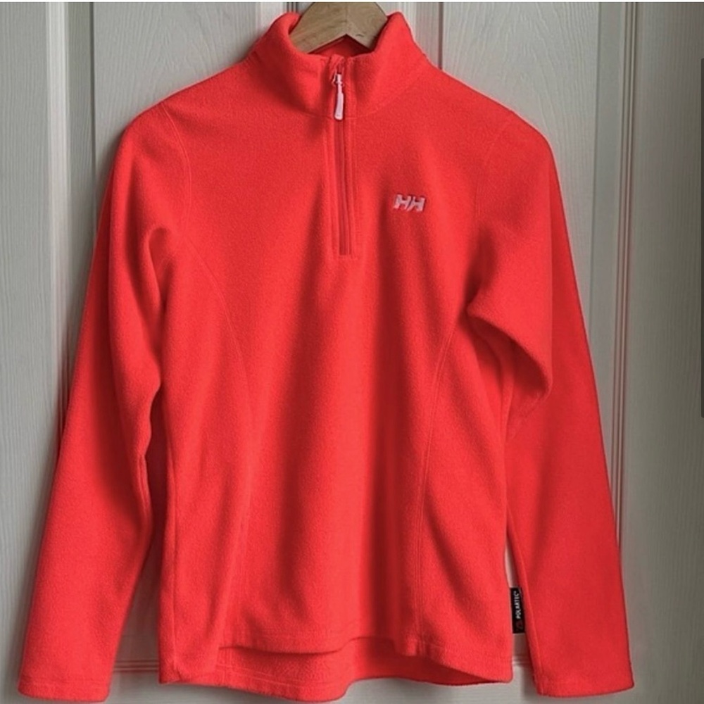 Helly Hanson Coral Daybreak Fleece - small. Great color for visibility!